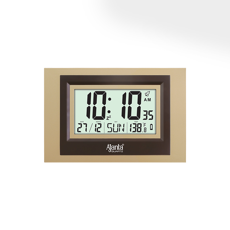 Desktop Display – LCD Clock - GOLDEN